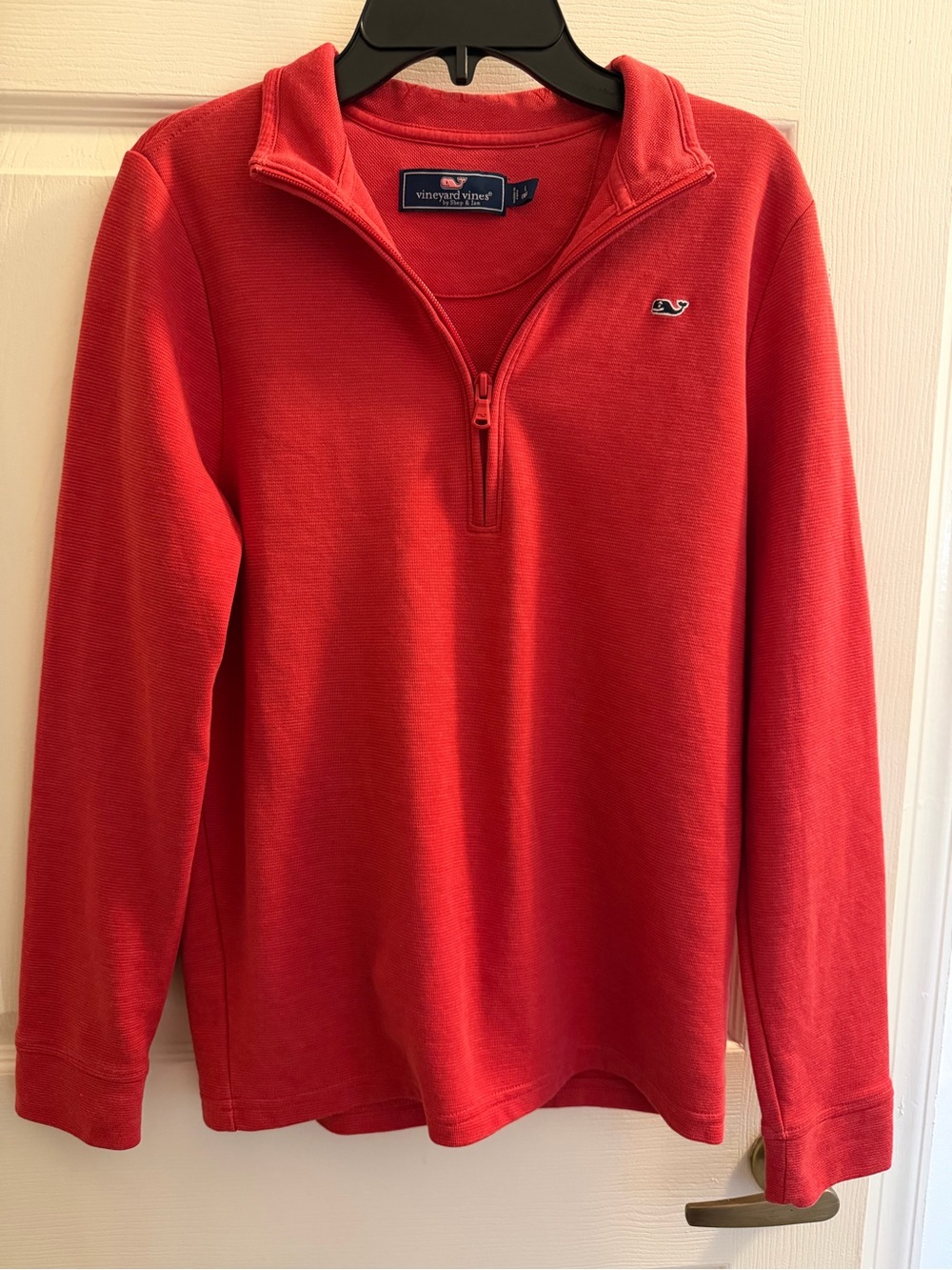 Vineyard Vines Red Quarter-Zip Pullover Sweatshirt
